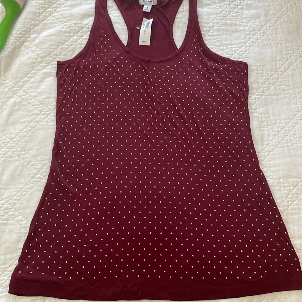 Women’s racer back jeweled tank